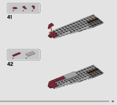 LEGO 76947 instructions page 35 – build guide
