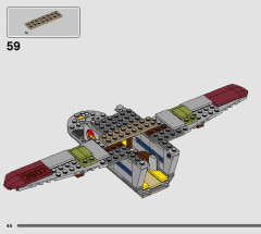LEGO 76947 instructions page 44 – build guide