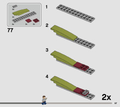 LEGO 76947 instructions page 57 – build guide