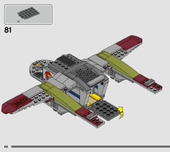 LEGO 76947 instructions page 62 – build guide
