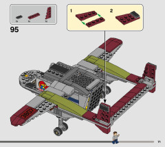 LEGO 76947 instructions page 71 – build guide