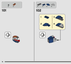 LEGO 76947 instructions page 74 – build guide