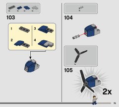 LEGO 76947 instructions page 75 – build guide