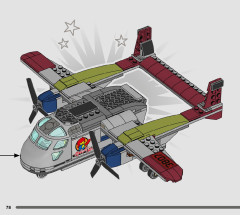 LEGO 76947 instructions page 78 – build guide