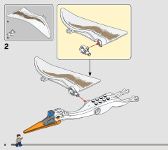 LEGO 76947 instructions page 8 – build guide