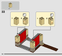 LEGO 76948 instructions page 104 – build guide