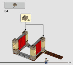 LEGO 76948 instructions page 105 – build guide