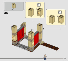 LEGO 76948 instructions page 107 – build guide