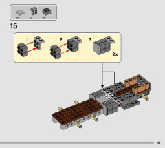 LEGO 76948 instructions page 47 – build guide