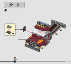 LEGO 76948 instructions page 77 – build guide