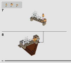 LEGO 76948 instructions page 84 – build guide