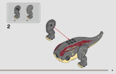 LEGO 76950 instructions page 9 – build guide