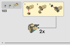 LEGO 76962 instructions page 74 – build guide
