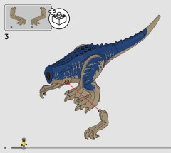 LEGO 76966 instructions page 8 – build guide