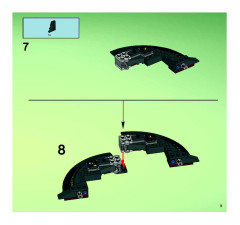LEGO 7697 instructions page 9 – build guide