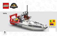 LEGO 76974 instructions page 1 – build guide