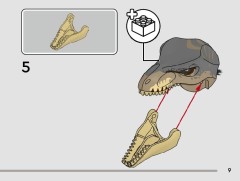 LEGO 76975 instructions page 9 – build guide