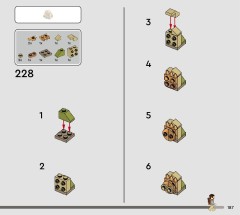 LEGO 76976 instructions page 187 – build guide