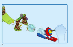 LEGO 76990 instructions page 74 – build guide