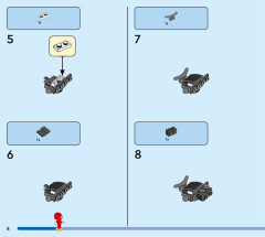 LEGO 76996 instructions page 8 – build guide