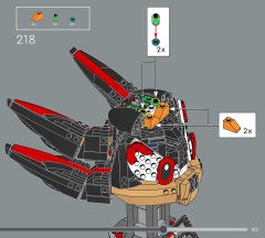 LEGO 77000 instructions page 105 – build guide