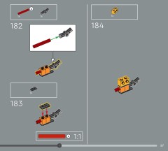 LEGO 77000 instructions page 87 – build guide