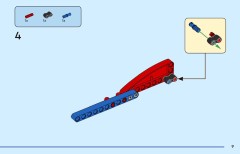 LEGO 77001 instructions page 9 – build guide