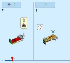LEGO 77005 instructions page 8 – build guide