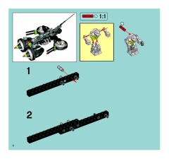 LEGO 7704 instructions page 2 – build guide
