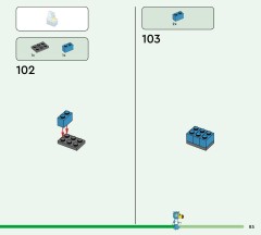 LEGO 77051 instructions page 85 – build guide