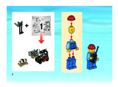 LEGO 7733 instructions page 2 – build guide