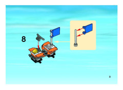 LEGO 7736 instructions page 9 – build guide