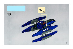 LEGO 7751 instructions page 21 – build guide