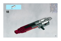 LEGO 7751 instructions page 41 – build guide