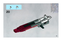 LEGO 7751 instructions page 43 – build guide