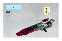 LEGO 7751 instructions page 45 – build guide