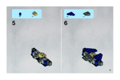 LEGO 7751 instructions page 9 – build guide