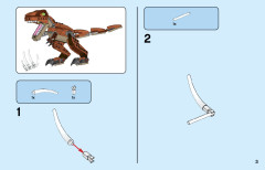 LEGO 77940 instructions page 3 – build guide