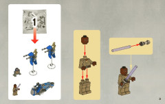 LEGO 7868 instructions page 3 – build guide