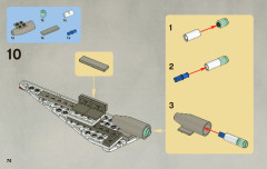 LEGO 7868 instructions page 74 – build guide