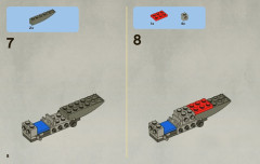 LEGO 7868 instructions page 8 – build guide
