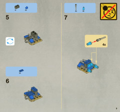 LEGO 7877 instructions page 9 – build guide