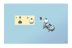 LEGO 7884 instructions page 9 – build guide