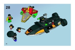 LEGO 7885 instructions page 54 – build guide