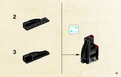 LEGO 79001 instructions page 43 – build guide