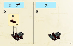 LEGO 79001 instructions page 7 – build guide