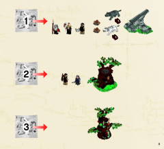 LEGO 79002 instructions page 3 – build guide