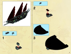 LEGO 79008 instructions page 9 – build guide