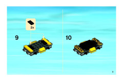 LEGO 7936 instructions page 9 – build guide