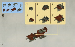 LEGO 7956 instructions page 6 – build guide